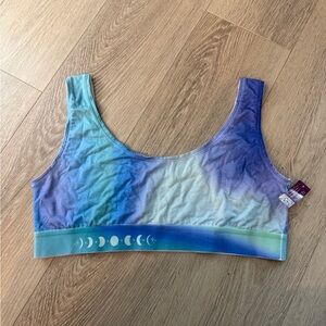 Adore Me Blue and Purple Tie-Dye Bandeau